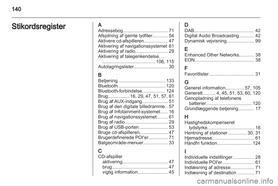 OPEL INSIGNIA 2012.5  Instruktionsbog til Infotainment (in Danish) 