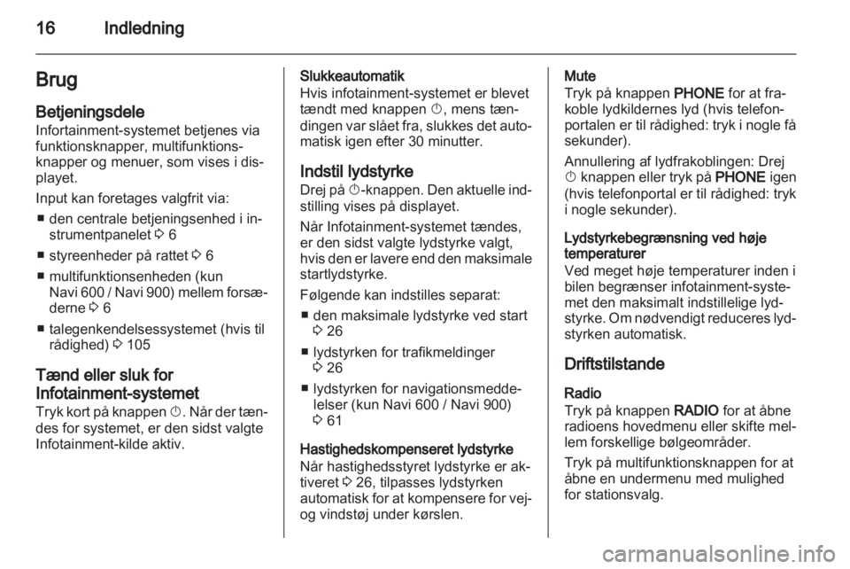 OPEL INSIGNIA 2012.5  Instruktionsbog til Infotainment (in Danish) 