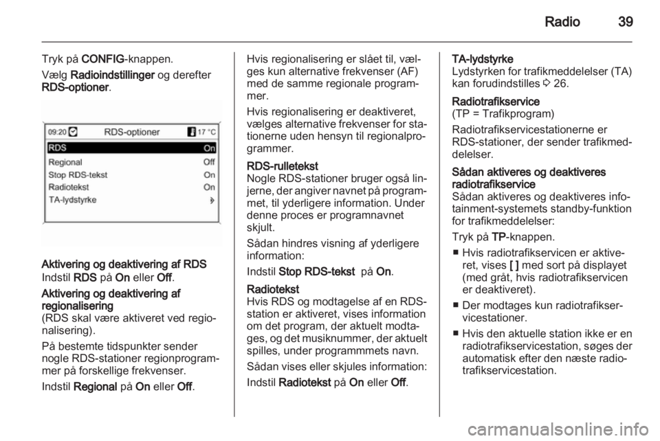 OPEL INSIGNIA 2012.5  Instruktionsbog til Infotainment (in Danish) 