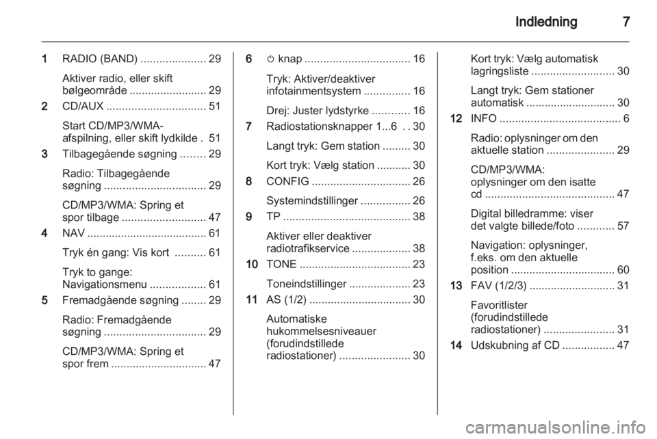 OPEL INSIGNIA 2012.5  Instruktionsbog til Infotainment (in Danish) 