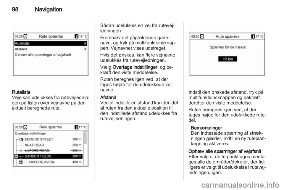 OPEL INSIGNIA 2012.5  Instruktionsbog til Infotainment (in Danish) 
