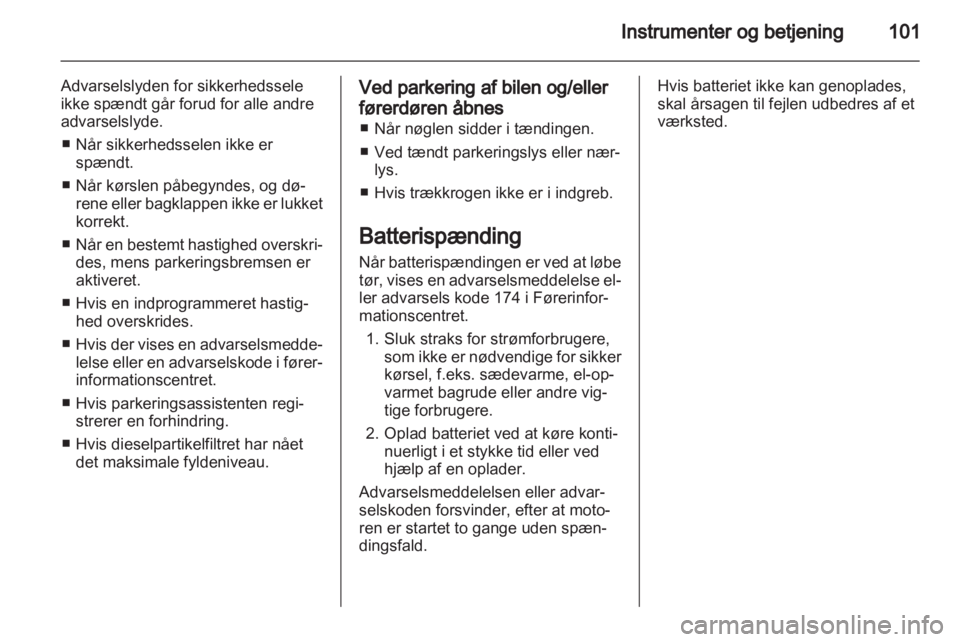 OPEL INSIGNIA 2012.5  Instruktionsbog (in Danish) 