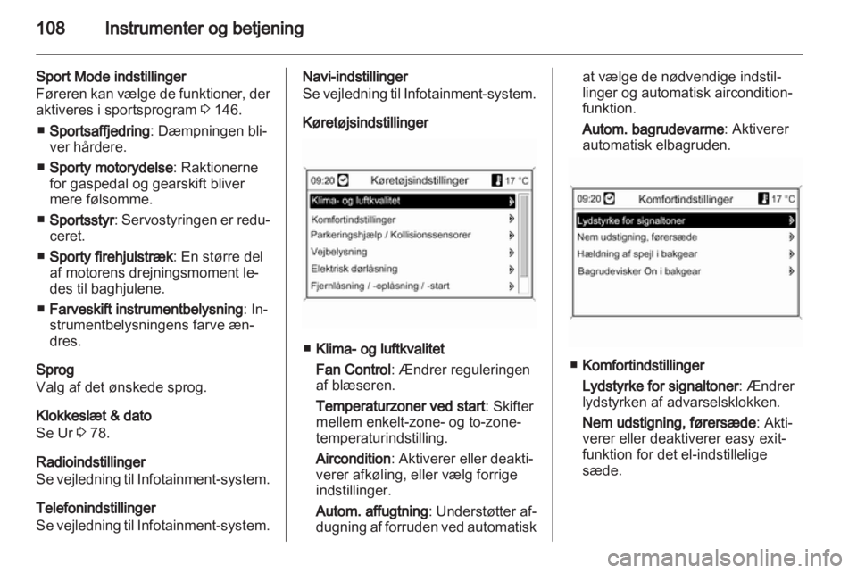 OPEL INSIGNIA 2012.5  Instruktionsbog (in Danish) 
