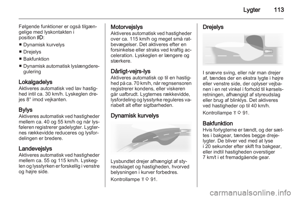 OPEL INSIGNIA 2012.5  Instruktionsbog (in Danish) 