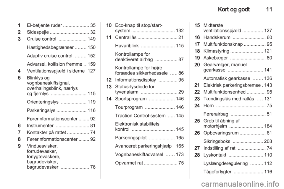 OPEL INSIGNIA 2012.5  Instruktionsbog (in Danish) 