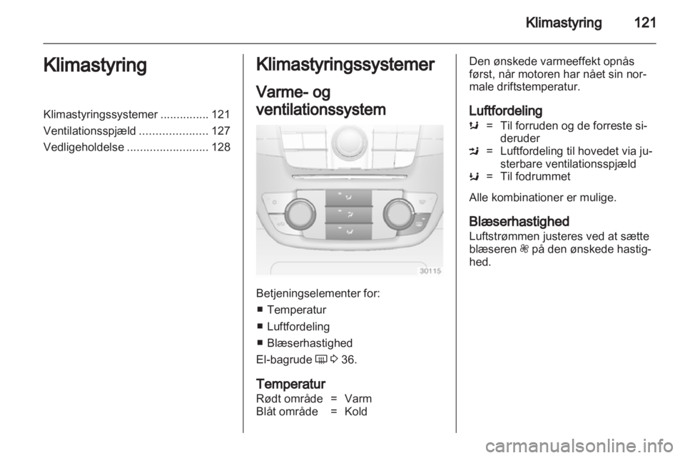 OPEL INSIGNIA 2012.5  Instruktionsbog (in Danish) 