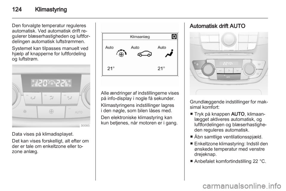 OPEL INSIGNIA 2012.5  Instruktionsbog (in Danish) 