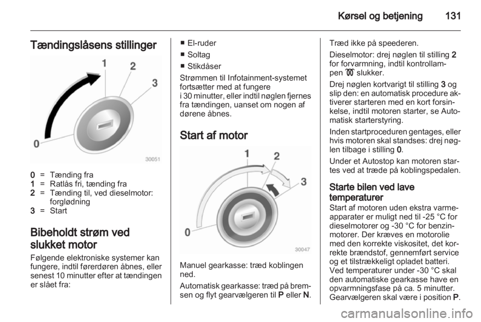 OPEL INSIGNIA 2012.5  Instruktionsbog (in Danish) 