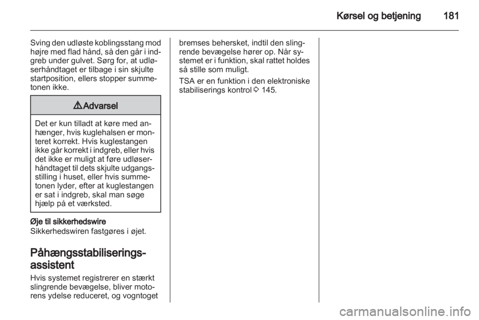 OPEL INSIGNIA 2012.5  Instruktionsbog (in Danish) 