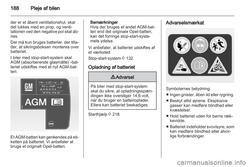 OPEL INSIGNIA 2012.5  Instruktionsbog (in Danish) 