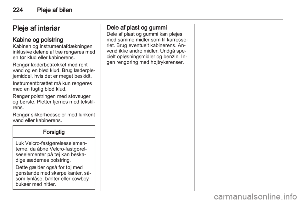 OPEL INSIGNIA 2012.5  Instruktionsbog (in Danish) 
