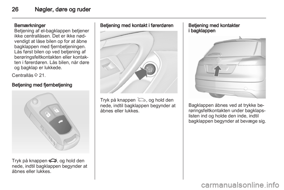 OPEL INSIGNIA 2012.5  Instruktionsbog (in Danish) 