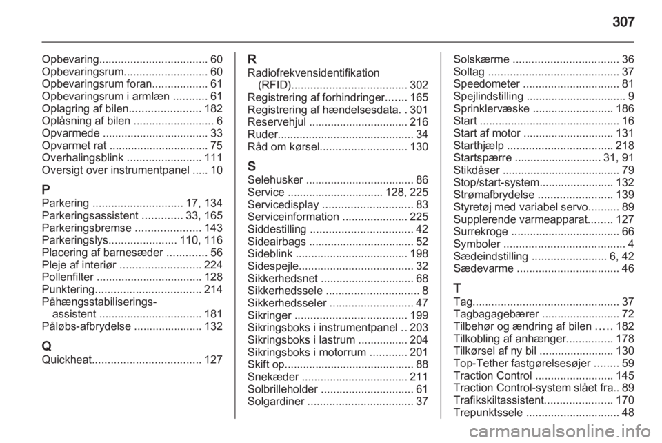 OPEL INSIGNIA 2012.5  Instruktionsbog (in Danish) 