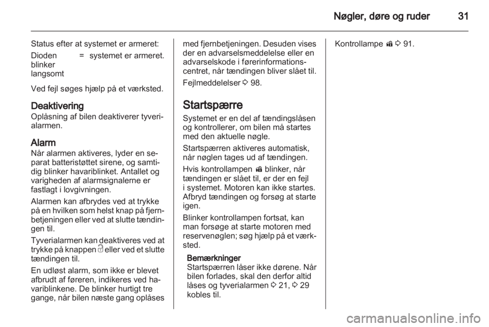 OPEL INSIGNIA 2012.5  Instruktionsbog (in Danish) 