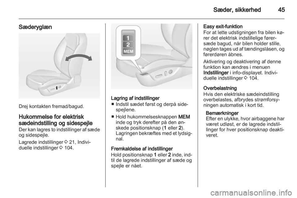 OPEL INSIGNIA 2012.5  Instruktionsbog (in Danish) 