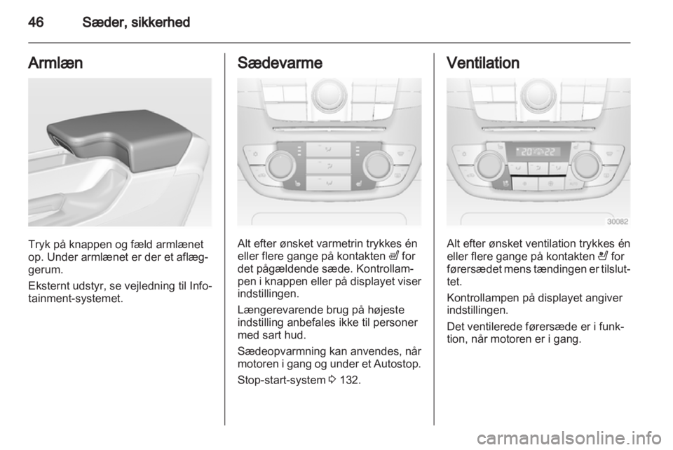 OPEL INSIGNIA 2012.5  Instruktionsbog (in Danish) 