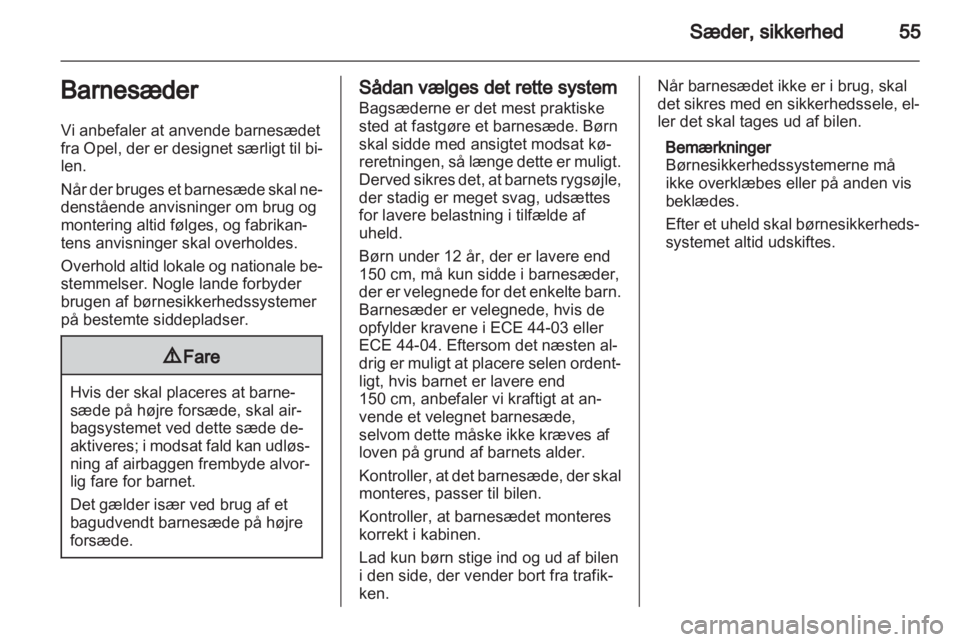 OPEL INSIGNIA 2012.5  Instruktionsbog (in Danish) 