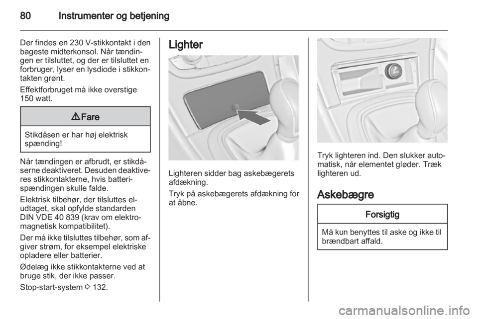 OPEL INSIGNIA 2012.5  Instruktionsbog (in Danish) 