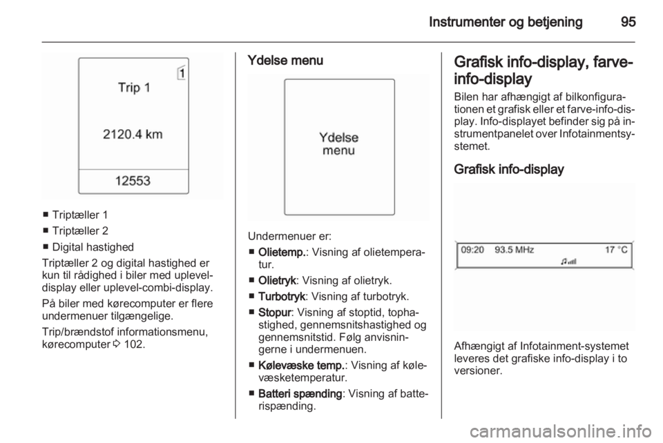 OPEL INSIGNIA 2012.5  Instruktionsbog (in Danish) 
