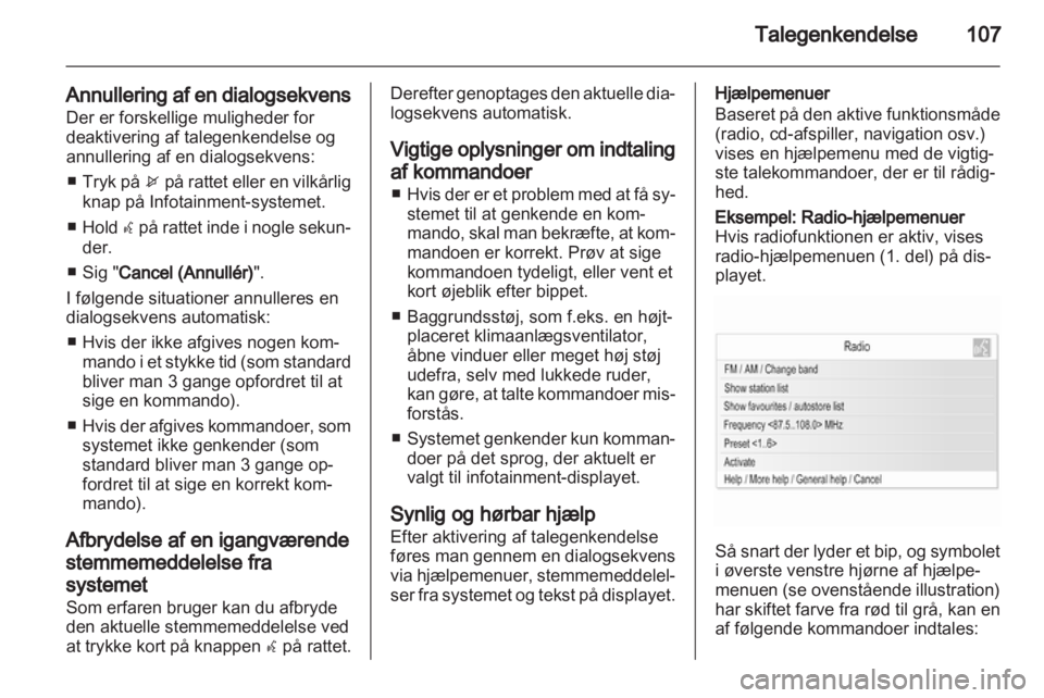 OPEL INSIGNIA 2013  Instruktionsbog til Infotainment (in Danish) 