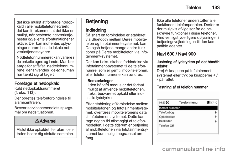 OPEL INSIGNIA 2013  Instruktionsbog til Infotainment (in Danish) 