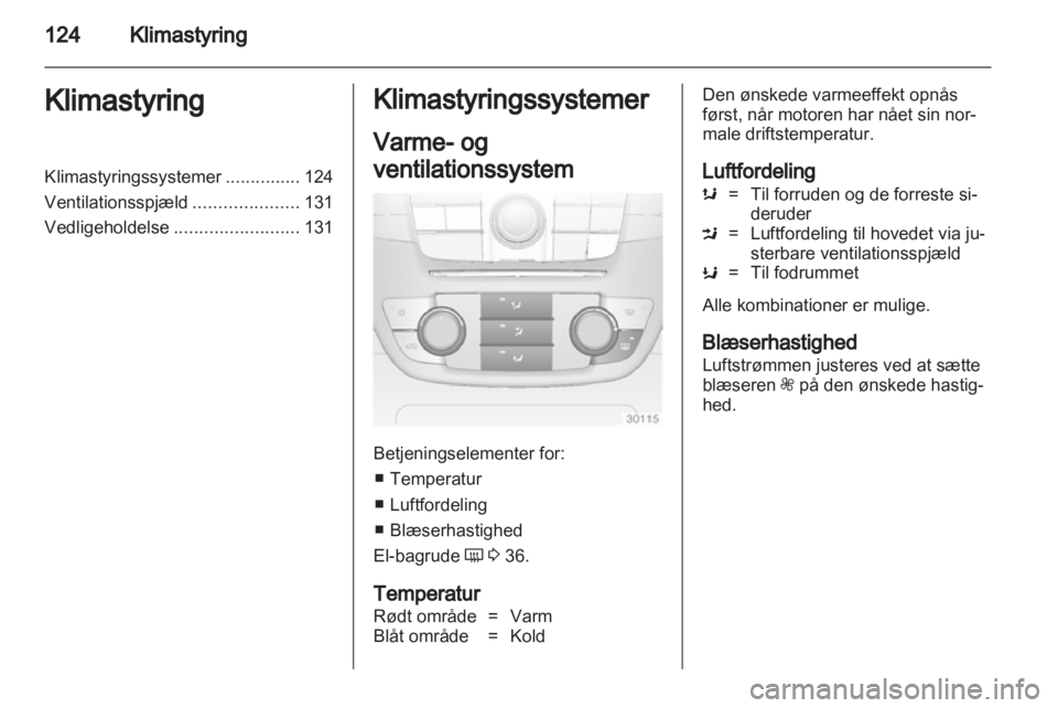 OPEL INSIGNIA 2013  Instruktionsbog (in Danish) 