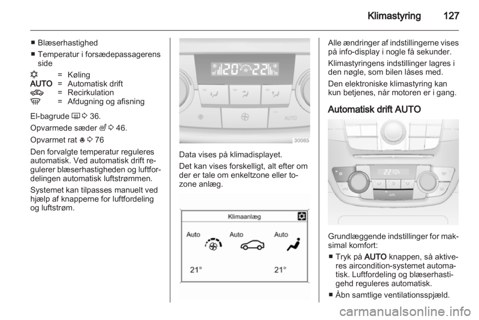 OPEL INSIGNIA 2013  Instruktionsbog (in Danish) 