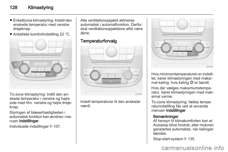 OPEL INSIGNIA 2013  Instruktionsbog (in Danish) 