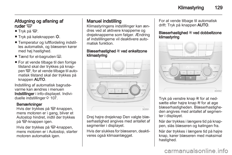 OPEL INSIGNIA 2013  Instruktionsbog (in Danish) 