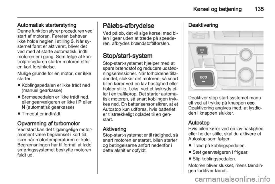 OPEL INSIGNIA 2013  Instruktionsbog (in Danish) 