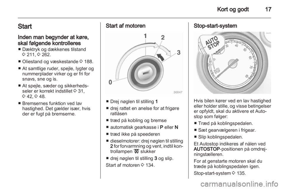 OPEL INSIGNIA 2013  Instruktionsbog (in Danish) 