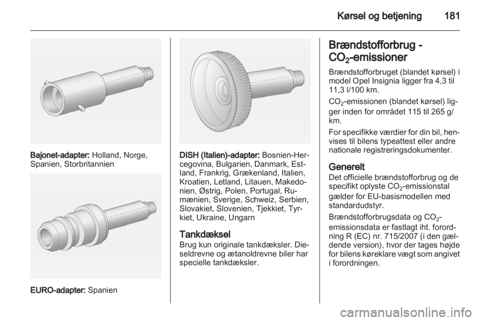 OPEL INSIGNIA 2013  Instruktionsbog (in Danish) 