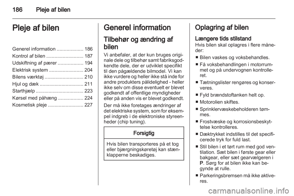 OPEL INSIGNIA 2013  Instruktionsbog (in Danish) 