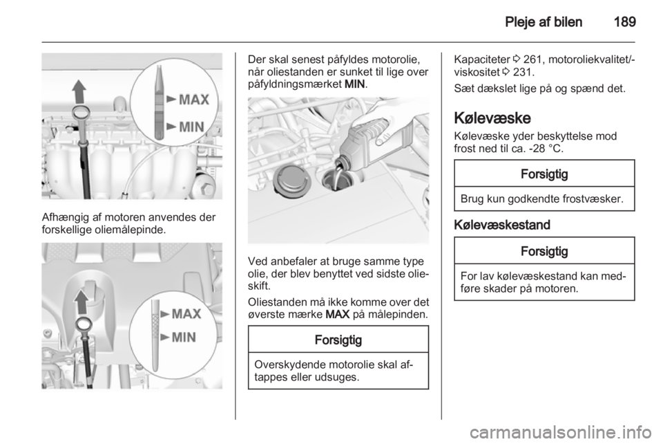 OPEL INSIGNIA 2013  Instruktionsbog (in Danish) 