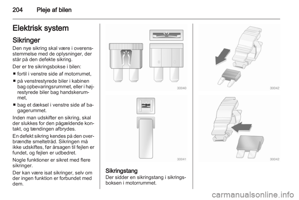 OPEL INSIGNIA 2013  Instruktionsbog (in Danish) 