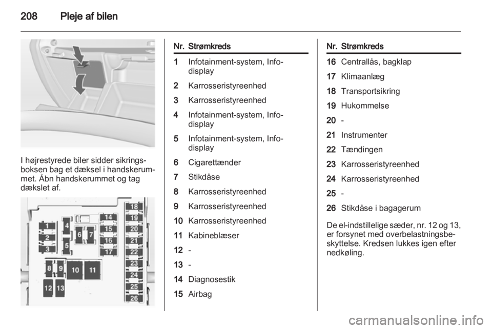 OPEL INSIGNIA 2013  Instruktionsbog (in Danish) 