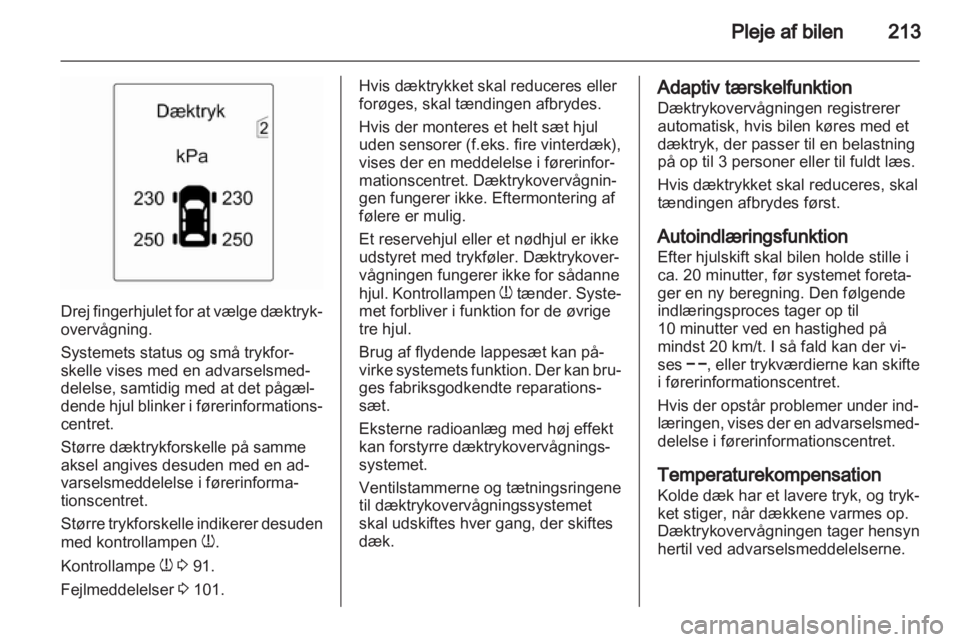 OPEL INSIGNIA 2013  Instruktionsbog (in Danish) 
