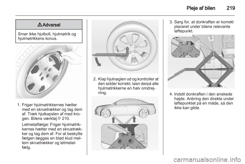 OPEL INSIGNIA 2013  Instruktionsbog (in Danish) 