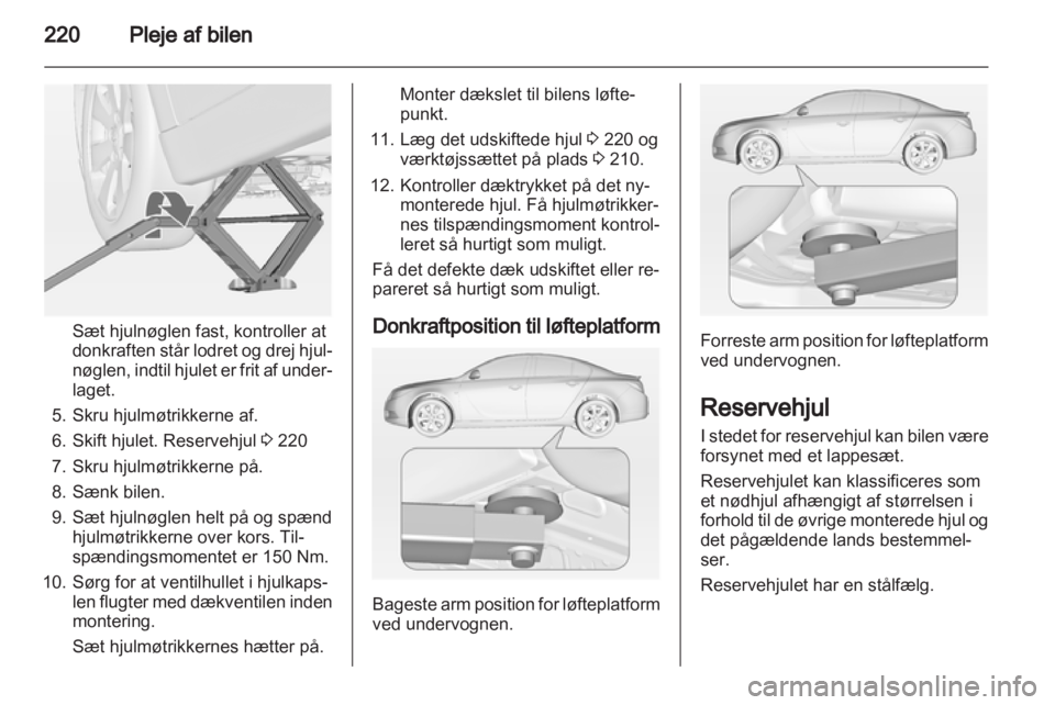 OPEL INSIGNIA 2013  Instruktionsbog (in Danish) 