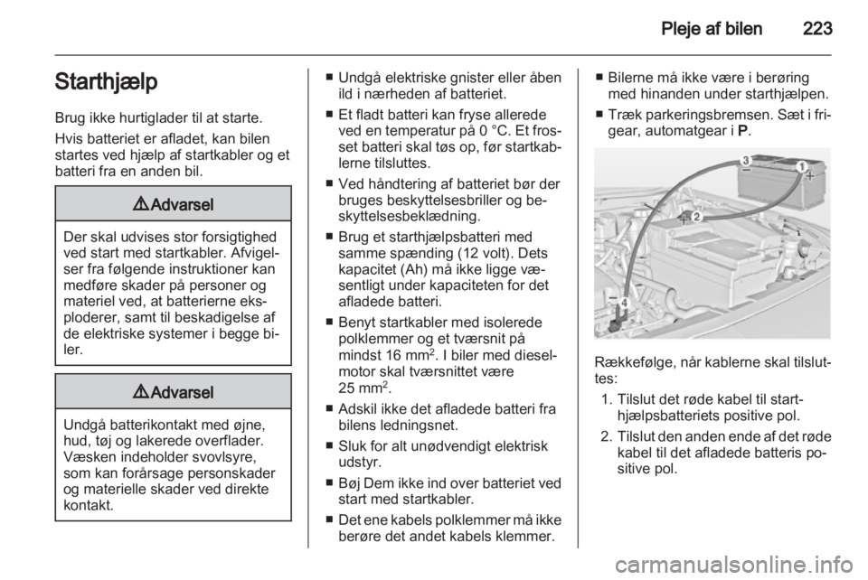 OPEL INSIGNIA 2013  Instruktionsbog (in Danish) 