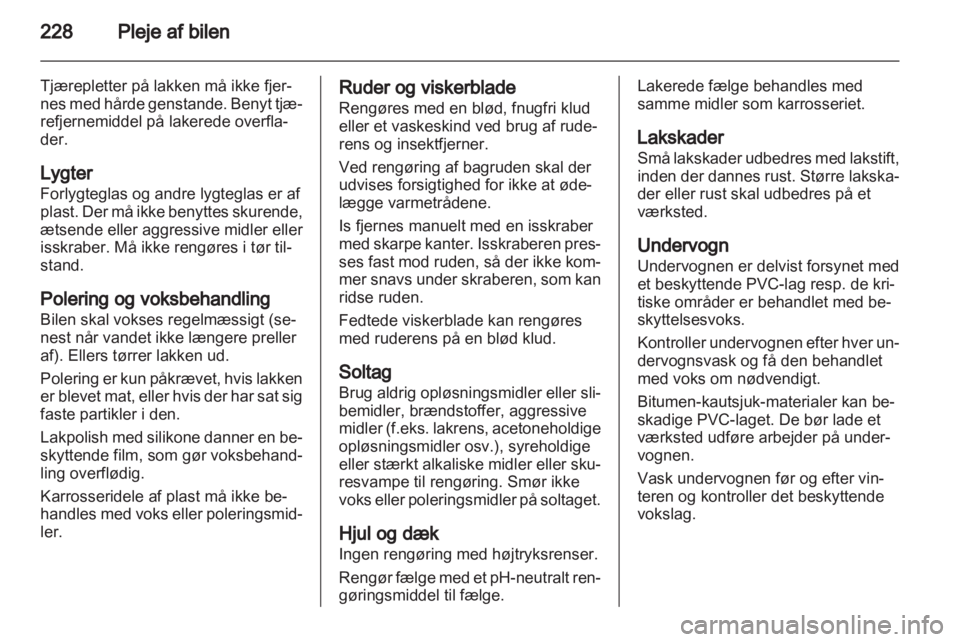 OPEL INSIGNIA 2013  Instruktionsbog (in Danish) 