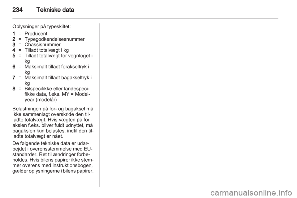 OPEL INSIGNIA 2013  Instruktionsbog (in Danish) 