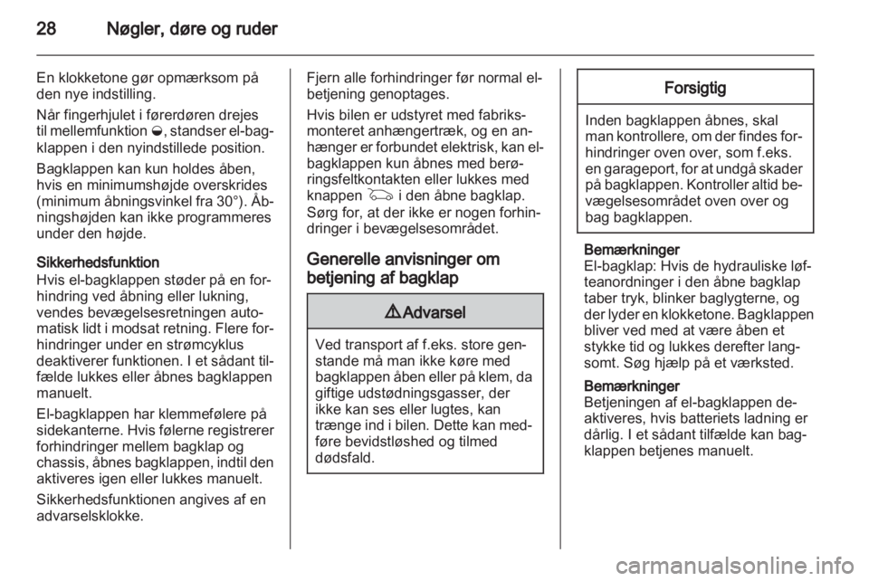 OPEL INSIGNIA 2013  Instruktionsbog (in Danish) 