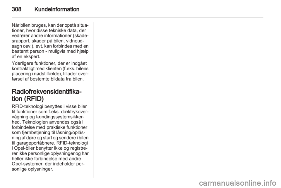 OPEL INSIGNIA 2013  Instruktionsbog (in Danish) 