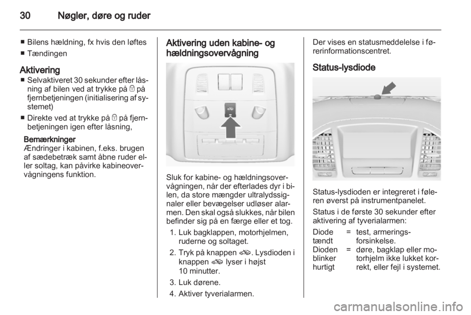 OPEL INSIGNIA 2013  Instruktionsbog (in Danish) 