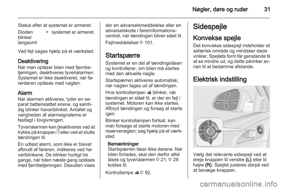 OPEL INSIGNIA 2013  Instruktionsbog (in Danish) 