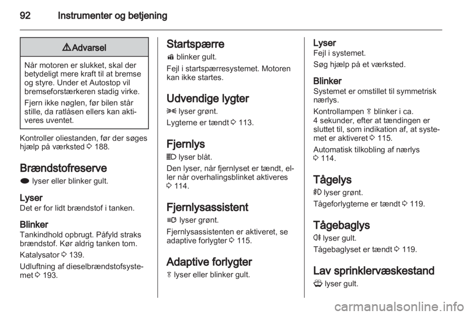 OPEL INSIGNIA 2013  Instruktionsbog (in Danish) 
