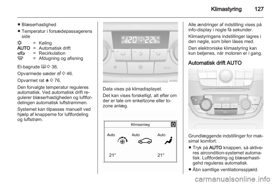 OPEL INSIGNIA 2013.5  Instruktionsbog (in Danish) 