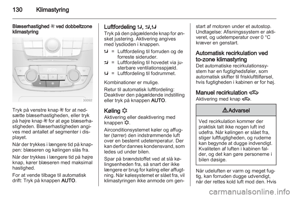OPEL INSIGNIA 2013.5  Instruktionsbog (in Danish) 