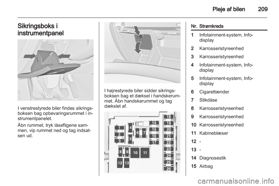 OPEL INSIGNIA 2013.5  Instruktionsbog (in Danish) 